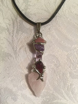 Soulmate  Arrowhead wand Pendant